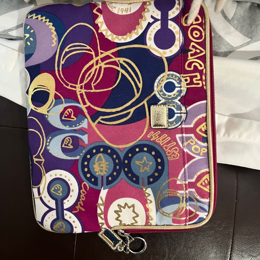 Coach tablet or small laptop case